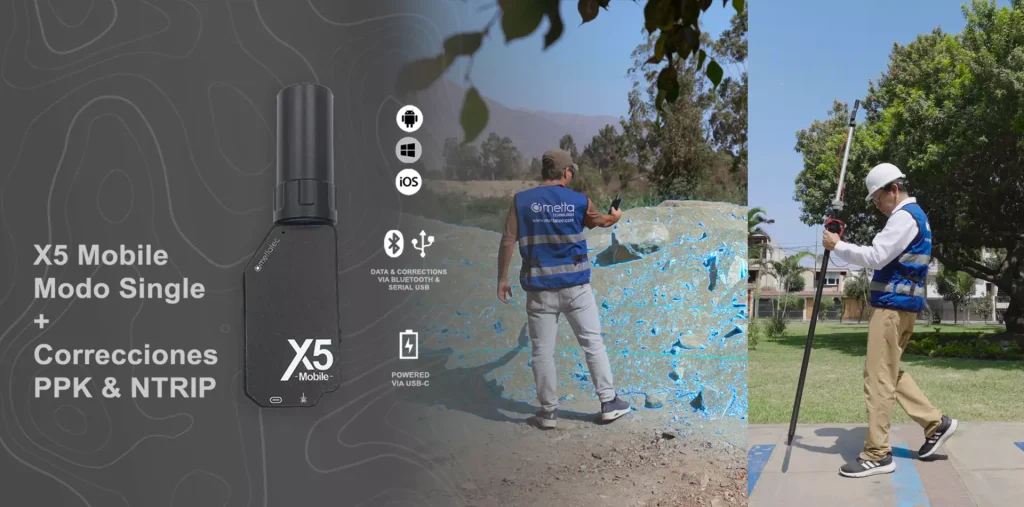 La Precisión obtenida con el Mini receptor X5 Mobile de Mettatec