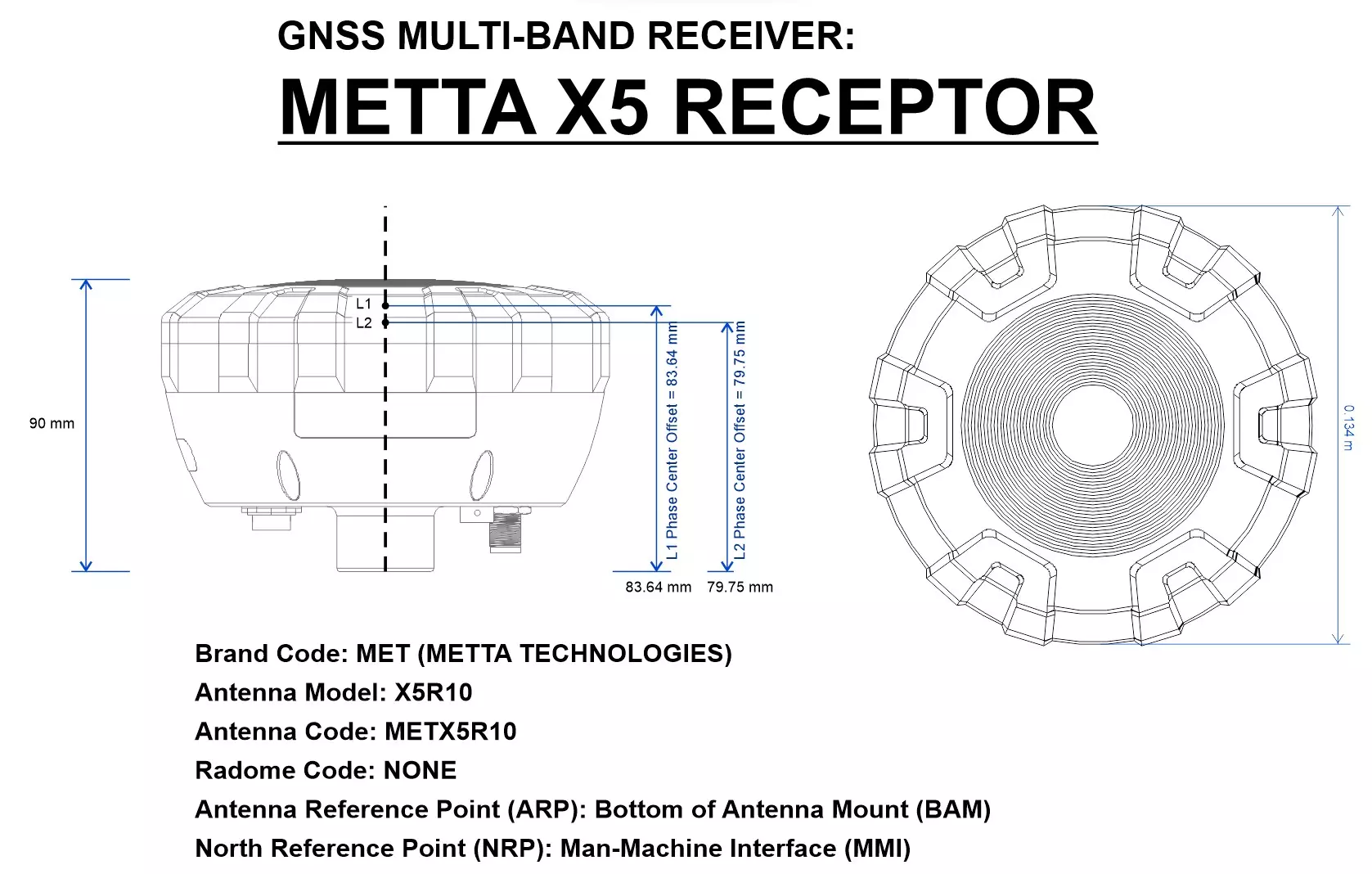 El Centro de Fase Receptor GNSS
